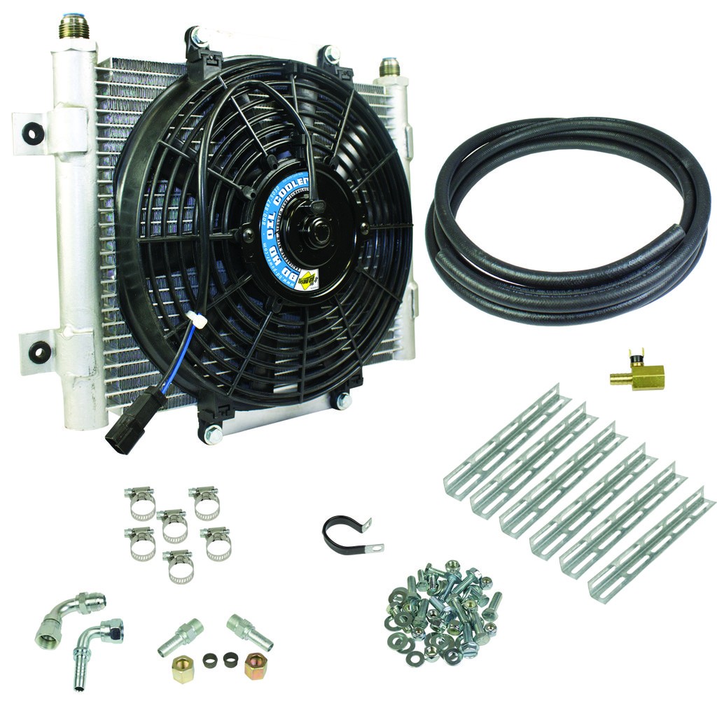 1030606-1/2 BD Diesel Xtrude Transmission Oil Cooler with 1/2 Inch Lines  
