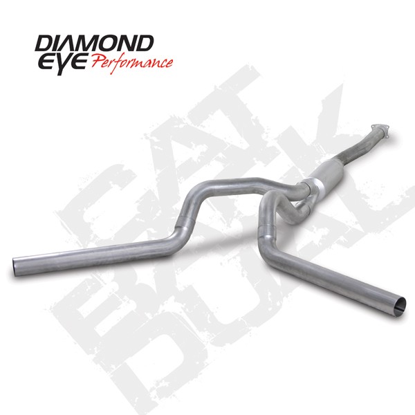 K4112A Diamond Eye Cat Back Dual Exhaust System for LB7 or LLY Durmax