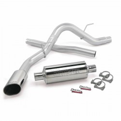 Banks Monster 3 inch Monster Exhaust System, Single Exit, Chrome Tip for 2011-2014 Ford F150 Ecoboost
